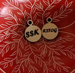SSK  and K2TOG Progress Keeper / Stitch Marker - Birch Hollow Fibers